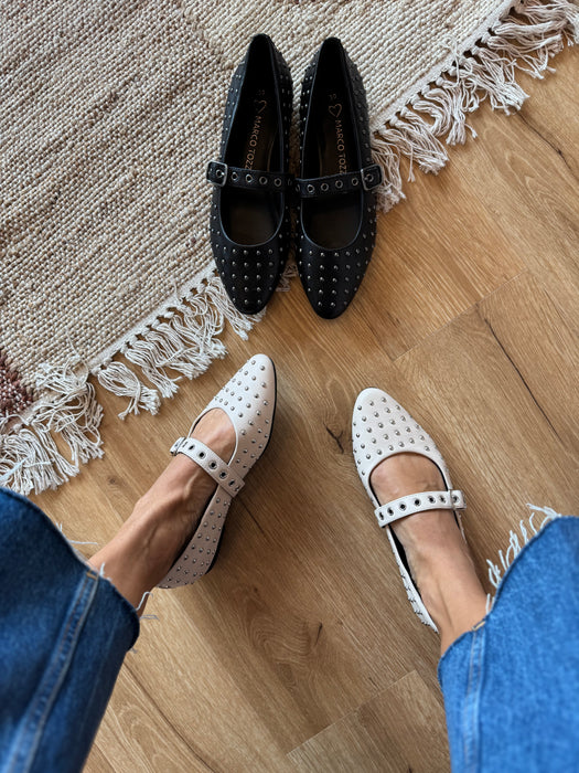 Ballerina borchie MT crema