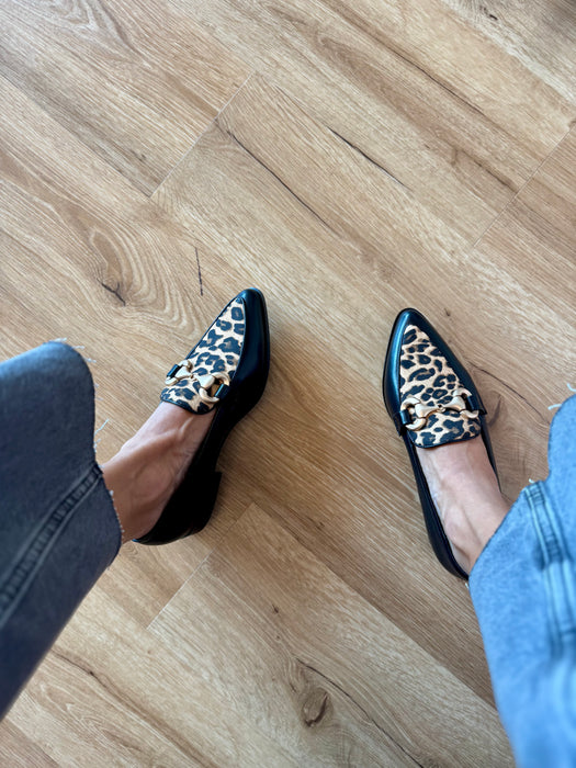 Ballerina a punta leopardata