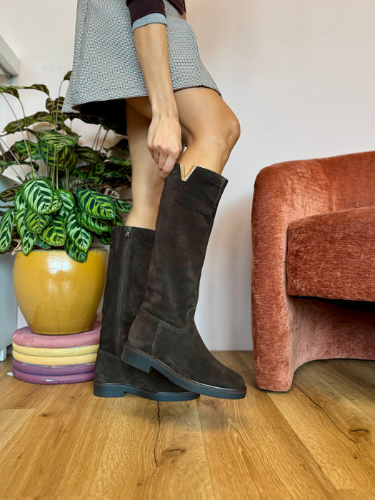 Stivale "V" cavallerizza TESTA DI MORO