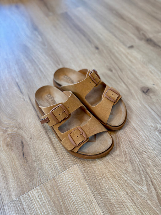 Ciabatta D. Franklin doppia fibbia CAMEL