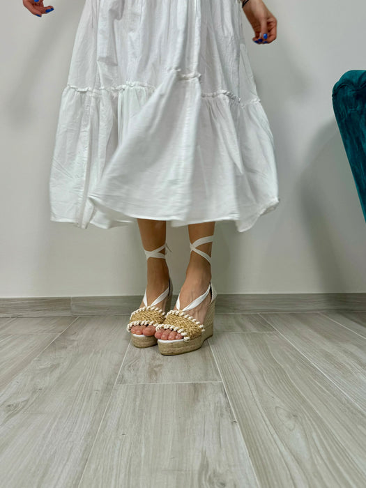 Zeppa in corda Vittoria bianca