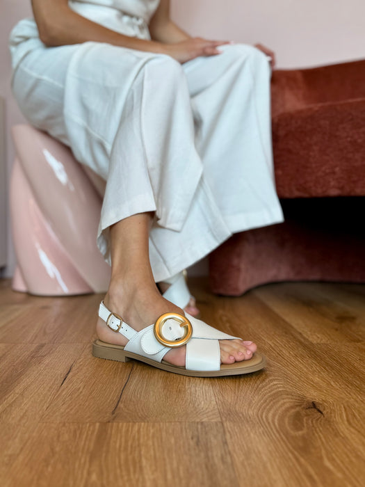 Sandaletto X fibbia BIANCO