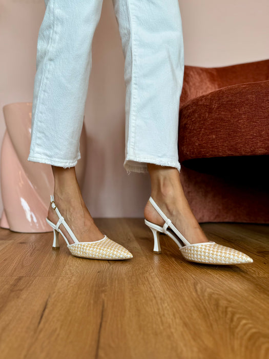 Slingback rafia ONDE PIANE