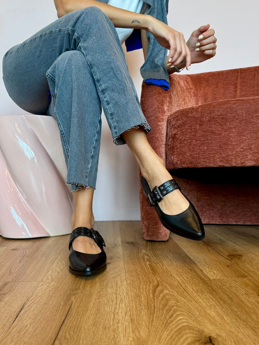 Ballerina cinturino GAN Nera