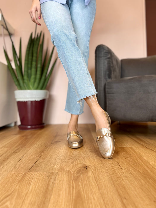 Mocassino Jenny platino