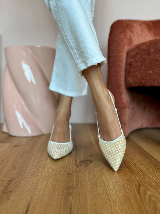 Slingback rafia ONDE PIANE