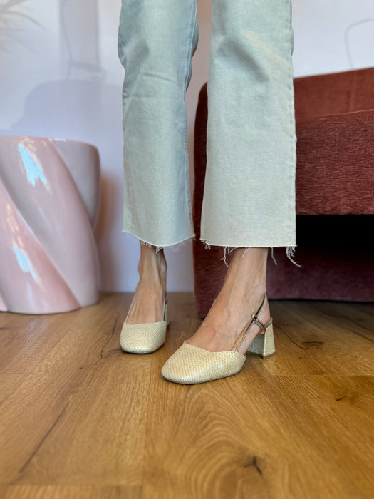 Slingback TATIN naturale