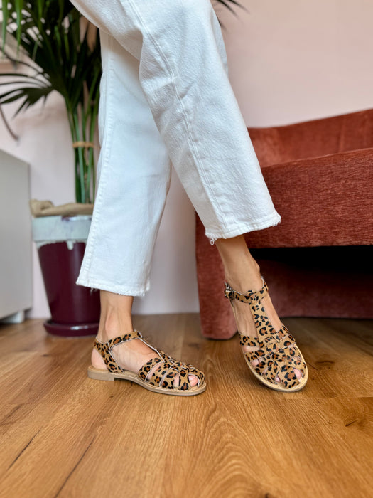 Sandalo ragnetto LEOPARDATO