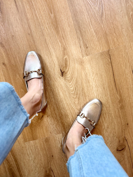 Mocassino Jenny platino