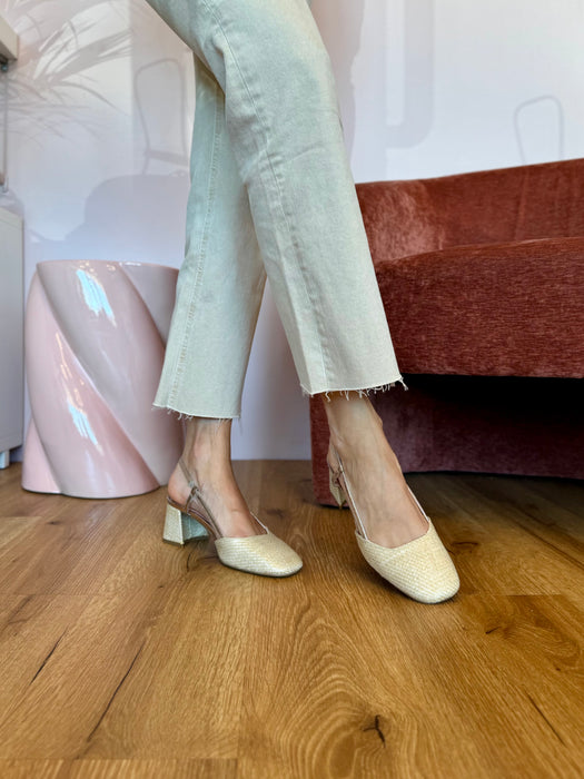 Slingback TATIN naturale