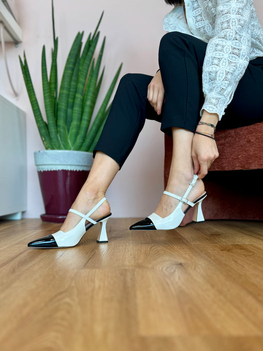 Decolletè Azarey Bianca/Nera