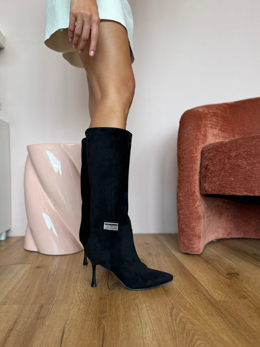 Stivale NERO camoscio Desy