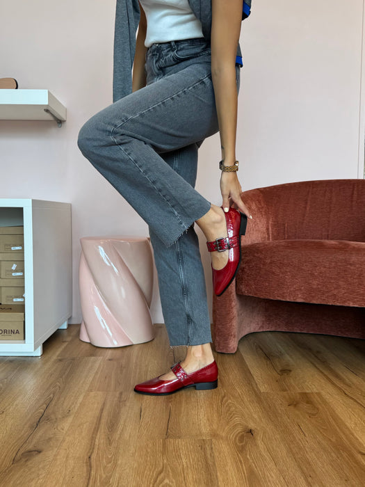 Ballerina cinturino GAN rossa