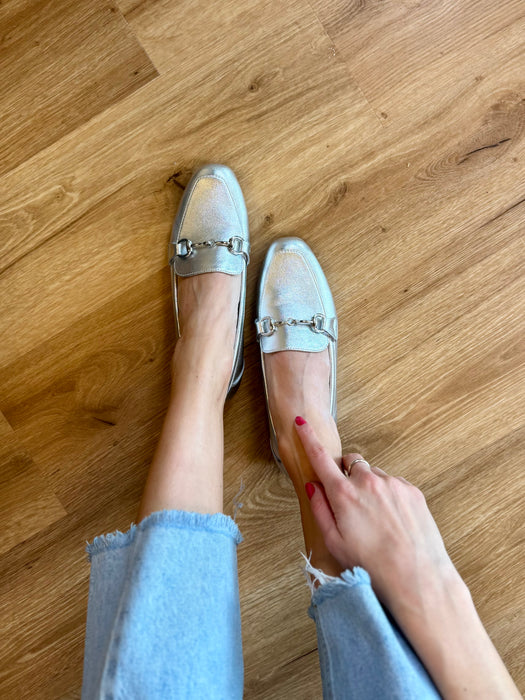 Mocassino Jenny argento