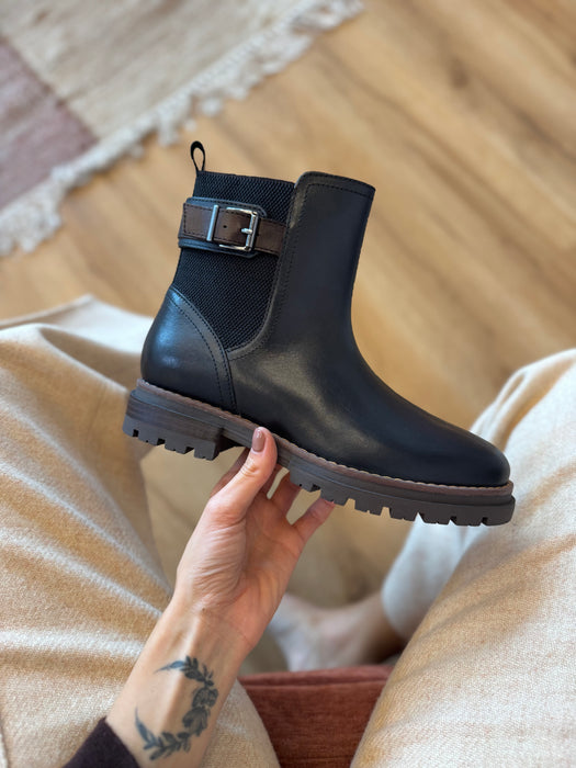 Beatles vera pelle blu navy