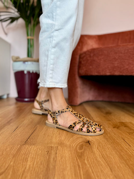 Sandalo ragnetto LEOPARDATO