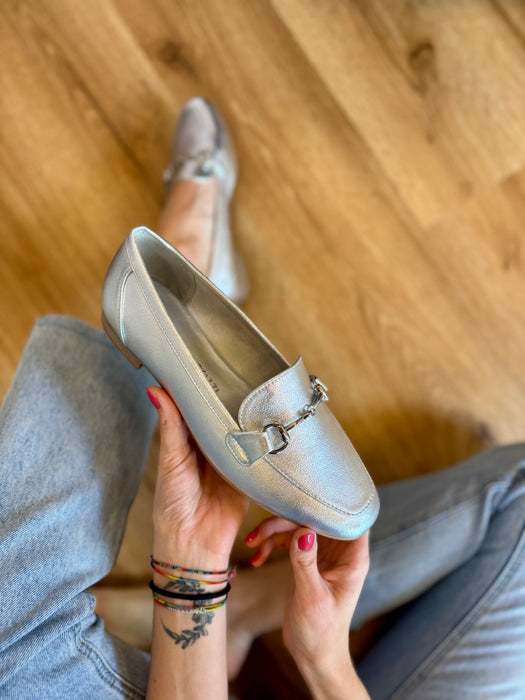 Mocassino Jenny argento