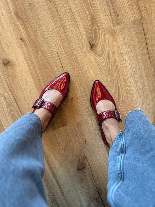 Ballerina cinturino GAN rossa