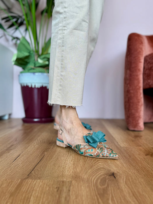 Slingback Azarey FIOCCO VERDE