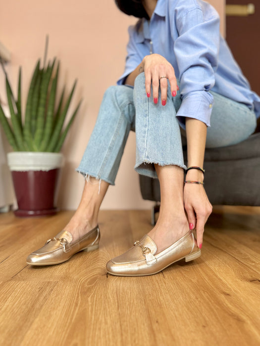 Mocassino Jenny platino