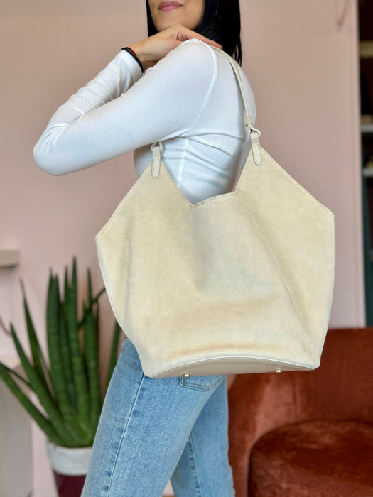 Maxi bag camoscio Tally - vari colori