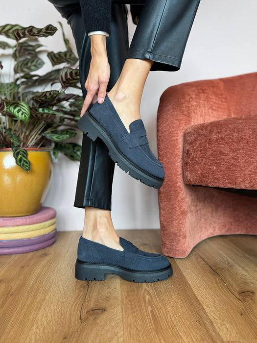 Mocassino DEBBY NABUK BLU