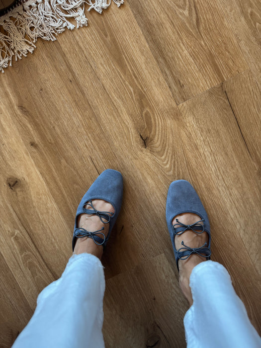 Mules / sabot fiocchetti AZZURRO