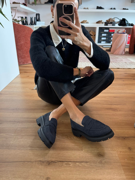 Mocassino DEBBY NABUK BLU