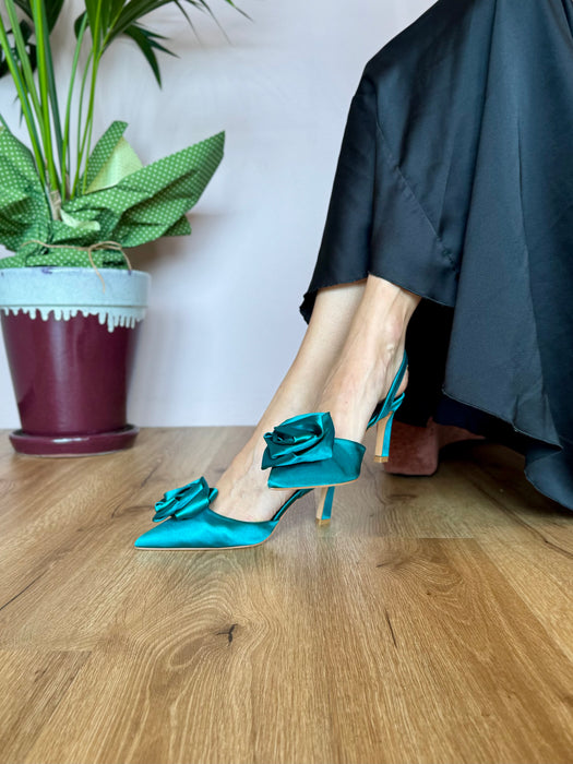 Slingback Azarey rosa PETROLIO