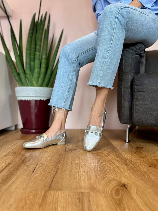 Mocassino Jenny argento