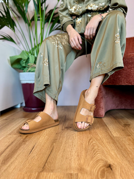 Ciabatta D. Franklin doppia fibbia CAMEL