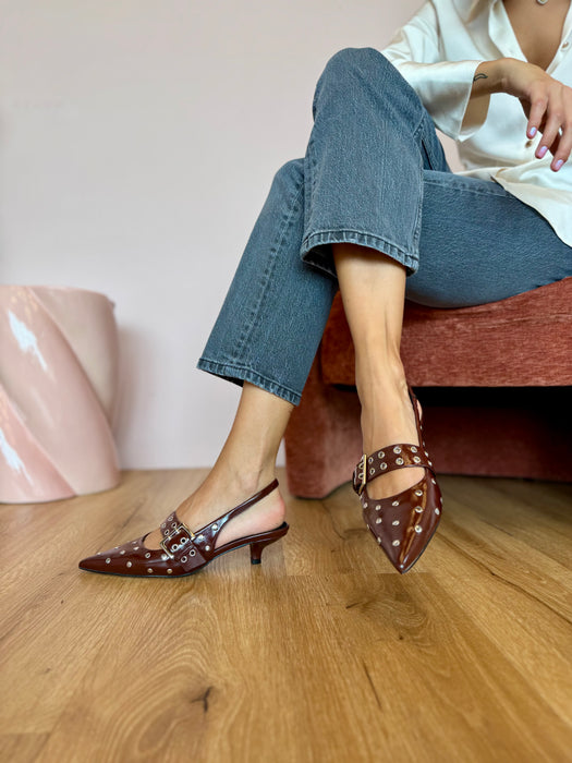 Slingback VINO borchie