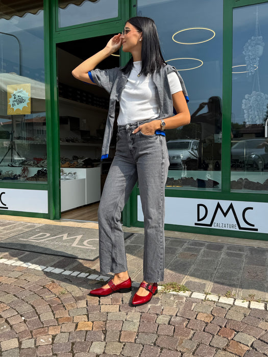 Ballerina cinturino GAN rossa