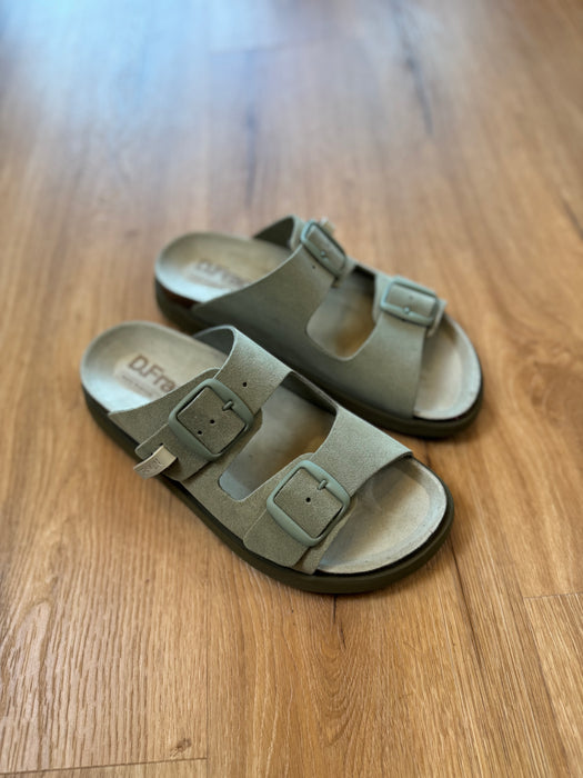 Ciabatta D. Franklin doppia fibbia VERDE