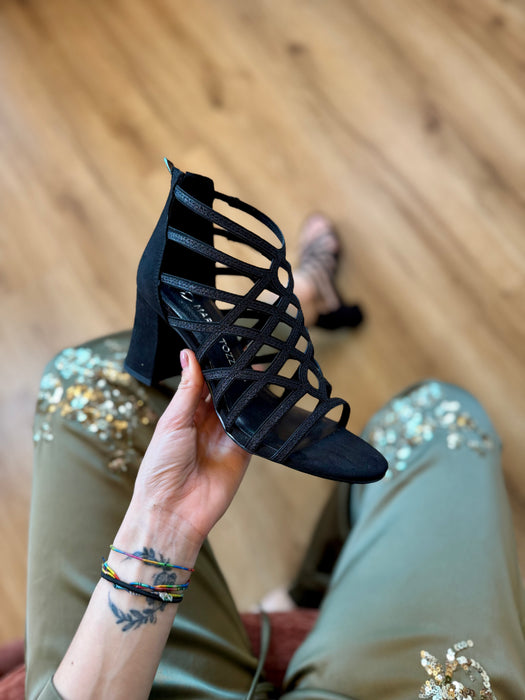 Sandalo intreccio Nero Jessy