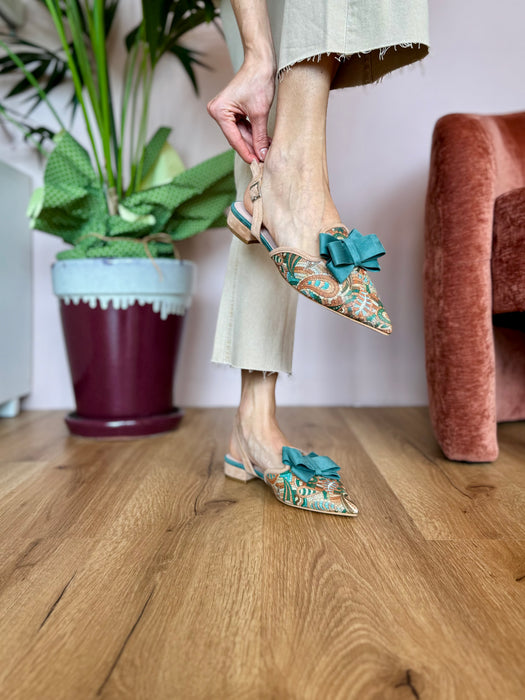 Slingback Azarey FIOCCO VERDE