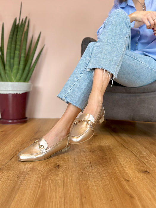 Mocassino Jenny platino