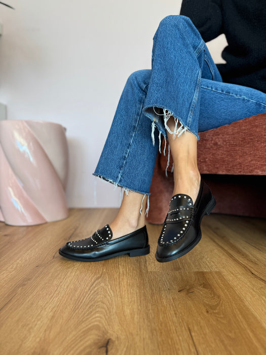 Mocassino brillantini NERO