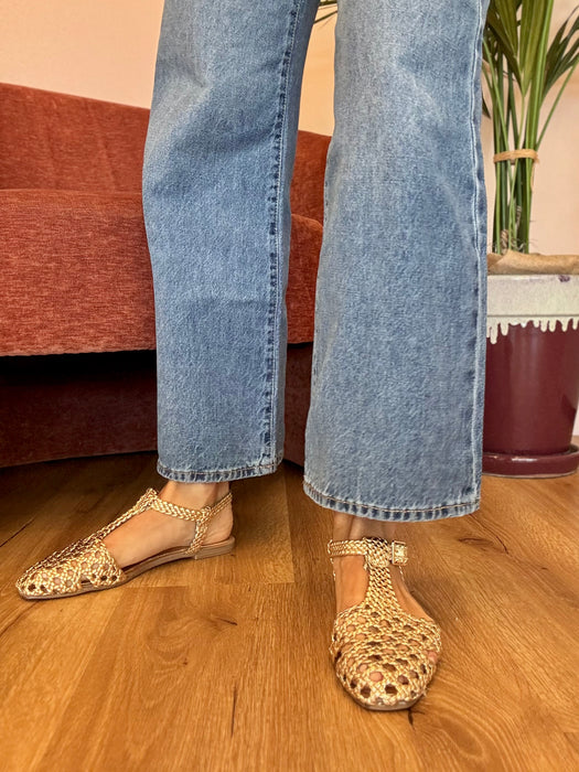 Sandaletto ragnetto oro CORINA