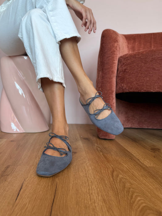 Mules / sabot fiocchetti AZZURRO