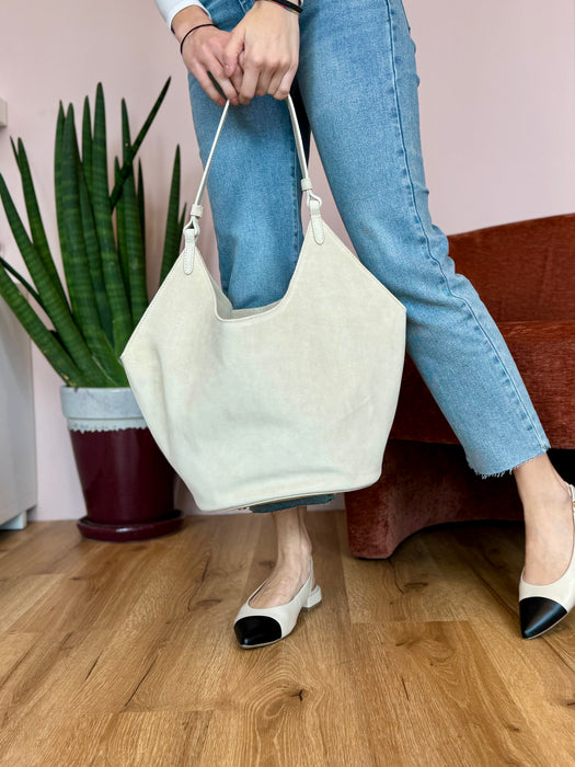 Maxi bag camoscio Tally - vari colori