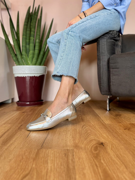 Mocassino Jenny argento