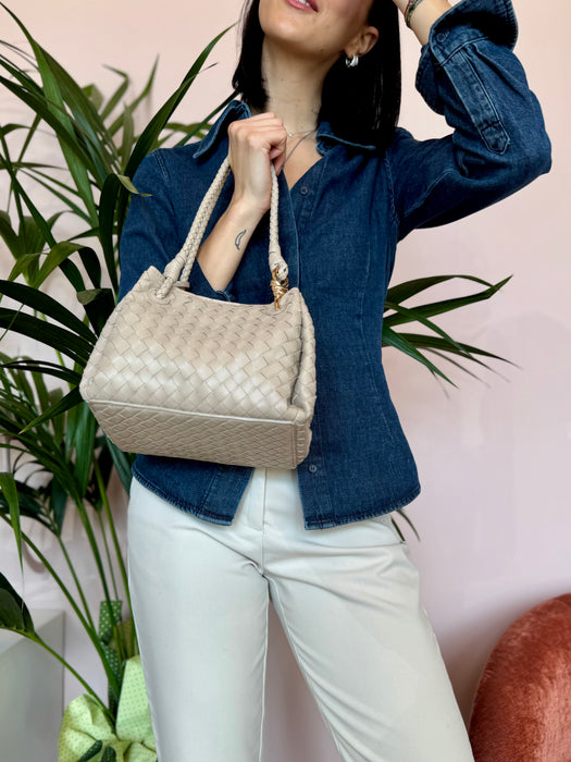 Secchiello intrecciato - vari colori