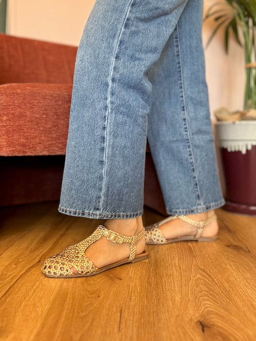 Sandaletto ragnetto oro CORINA