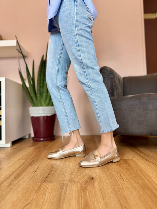 Mocassino Jenny platino