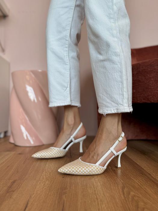 Slingback rafia ONDE PIANE