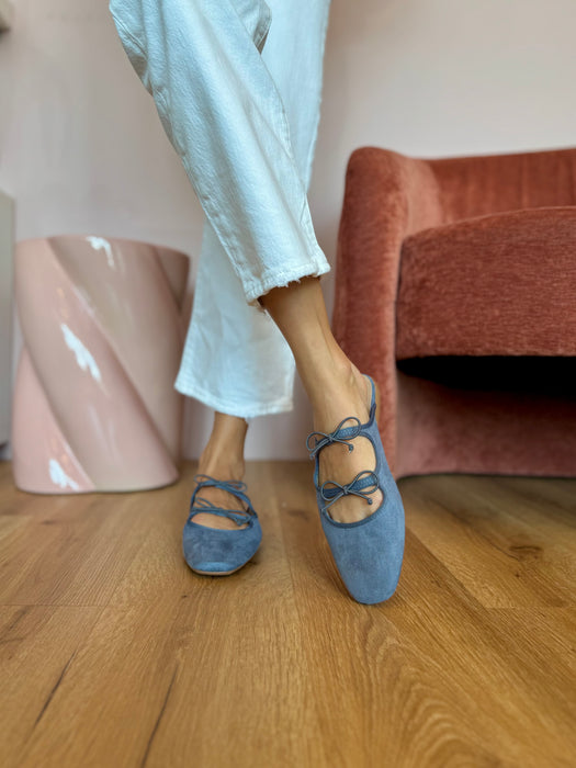 Mules / sabot fiocchetti AZZURRO