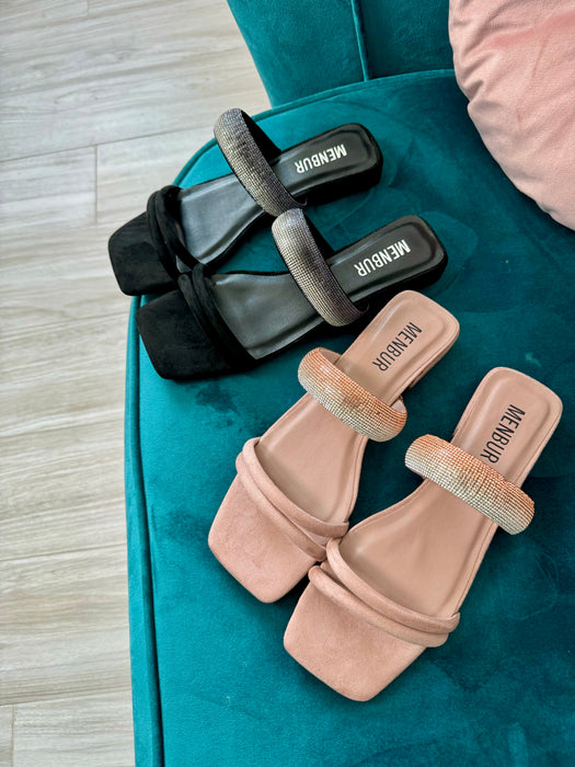 Ciabattina strass cipria 41