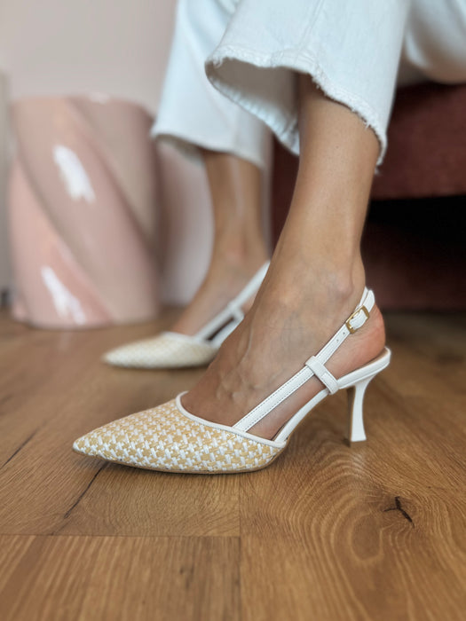 Slingback rafia ONDE PIANE