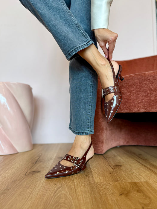 Slingback VINO borchie